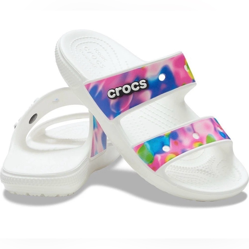 Crocs Sandals Classic Adult Men's Women's Two Strap Lightweight  10M. 12W